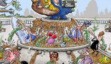 Cartoon: Channel 4’s fountain of filth highlights Britain’s sewage crisis | Dirty Business