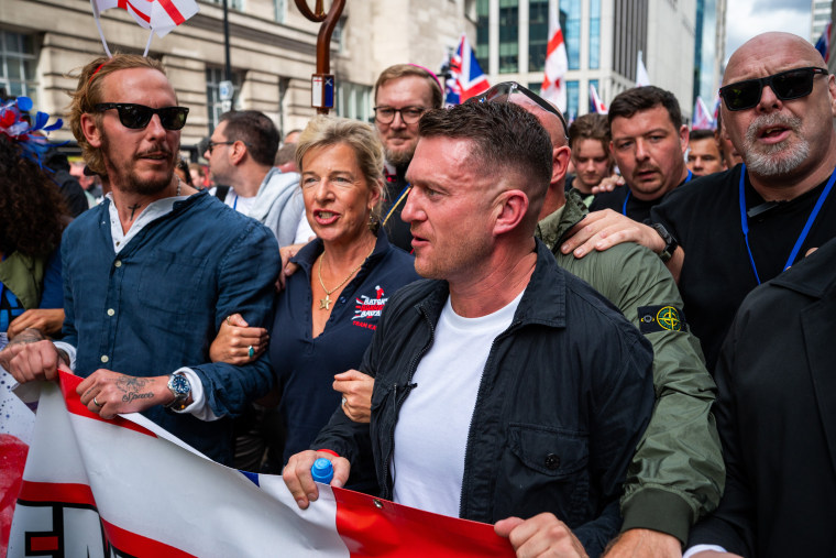 Kate Hopinks and Tommy Robinson.