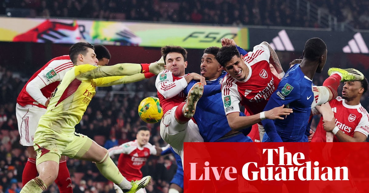 Arsenal v Chelsea: Carabao Cup semi-final, second leg – live | Carabao Cup