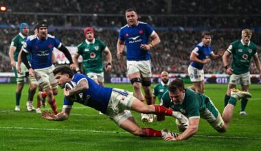 France send message of intent by crushing Ireland in bonus-point win