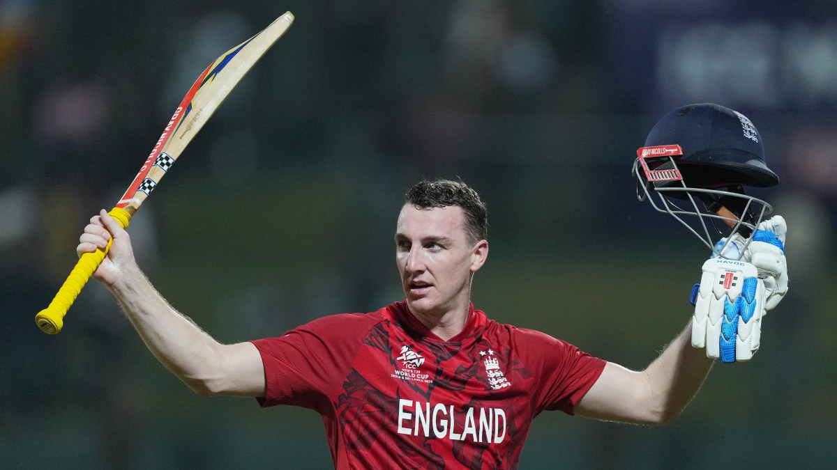 Harry Brook reacts to overdue promotion with one of great T20 hundreds