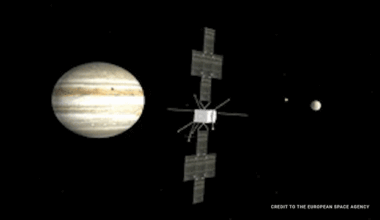 Jupiter-bound spacecraft turns gaze on solar system trespasser