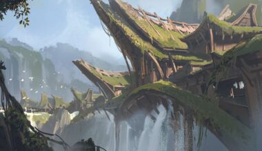 How a famous landmark inspired this dramatic fantasy art