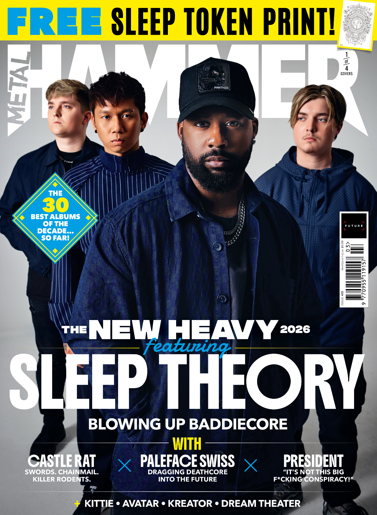 The new cover of Metal Hammer with Sleep Theory
