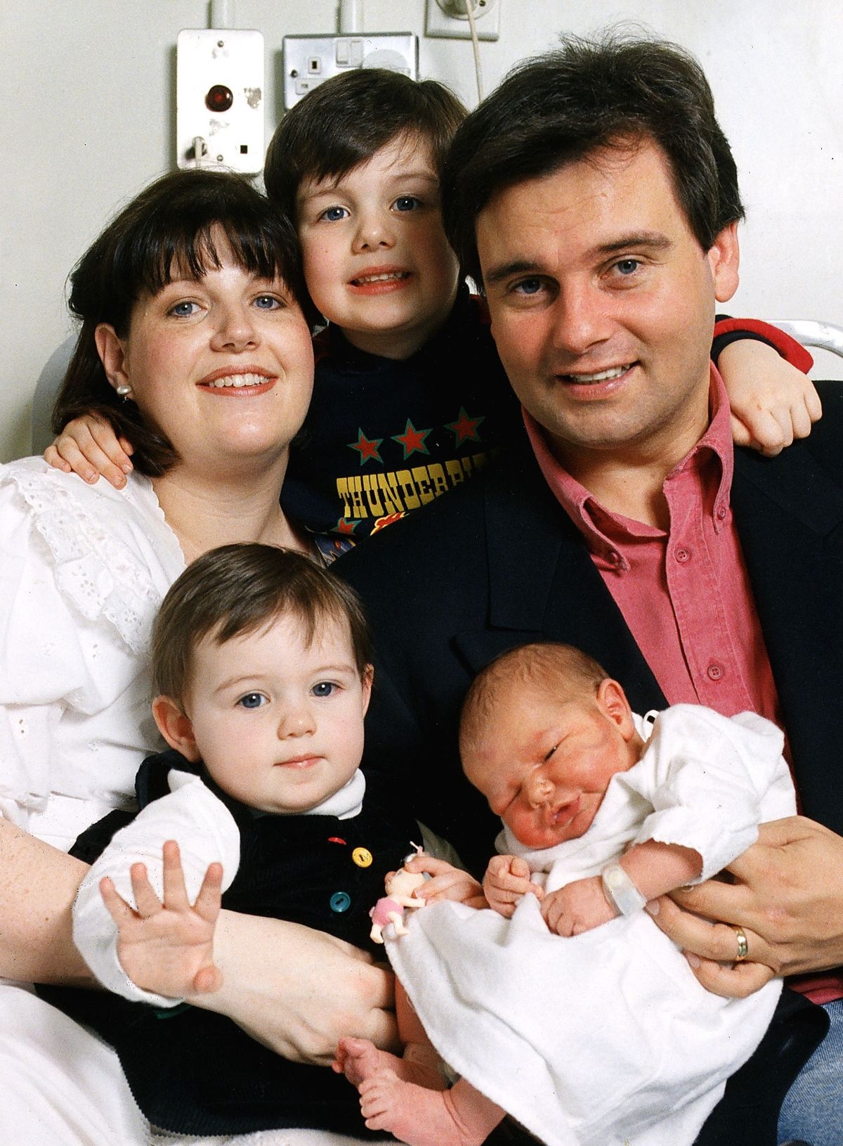 Eamonn Holmes TV Presenter With His Wife Gabrielle Holmes And Family After Their New Edition To The Family