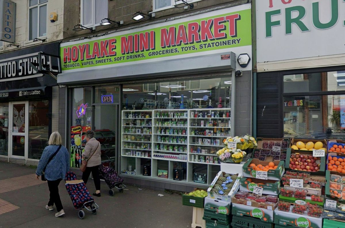 A number of goods were seized at the Hoylake Mini Market