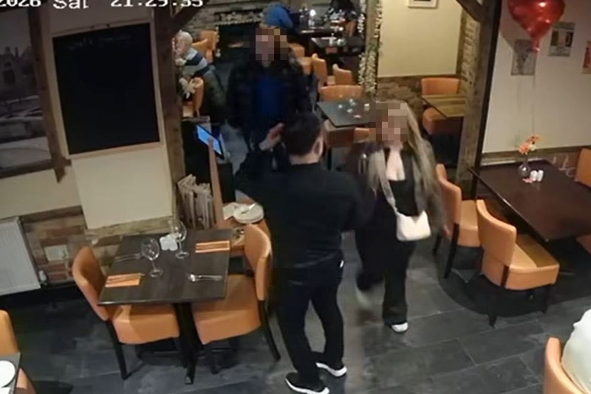 The venue shared CCTV footage on social media