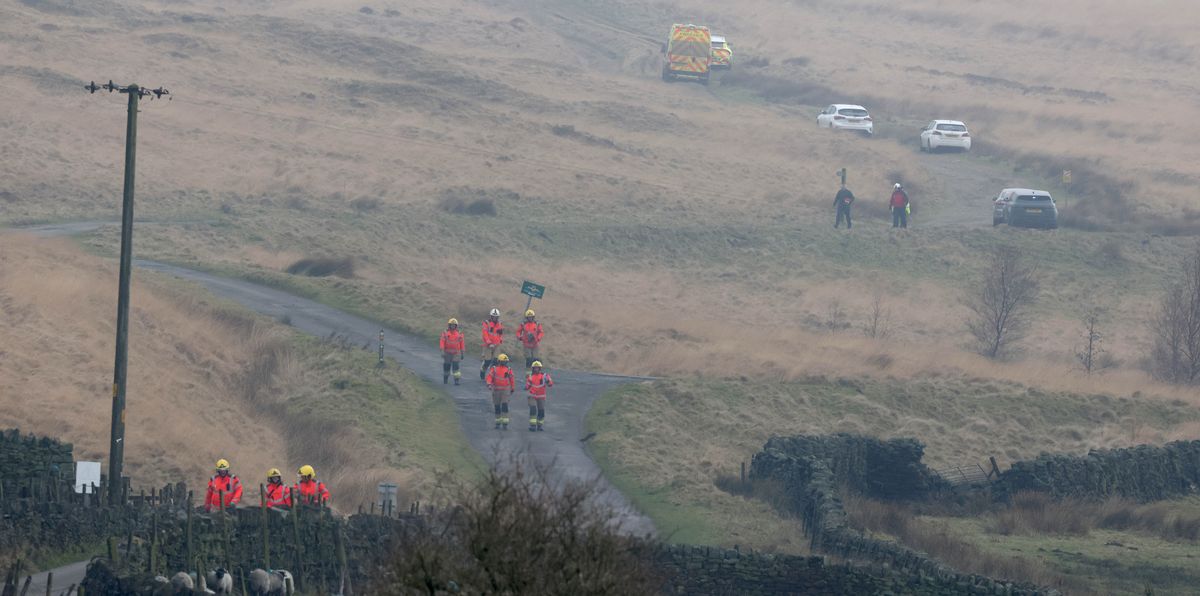 A huge emergency response attended the scene of the crash