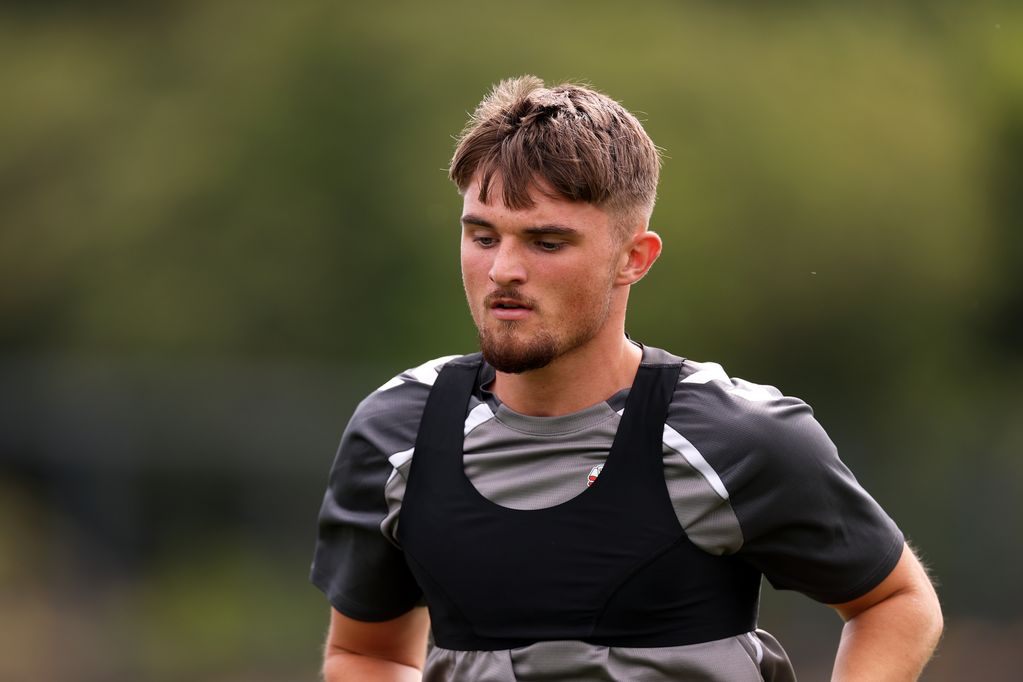 Young defender Callum Perry in pre-season training with Coventry City's first team this summer
