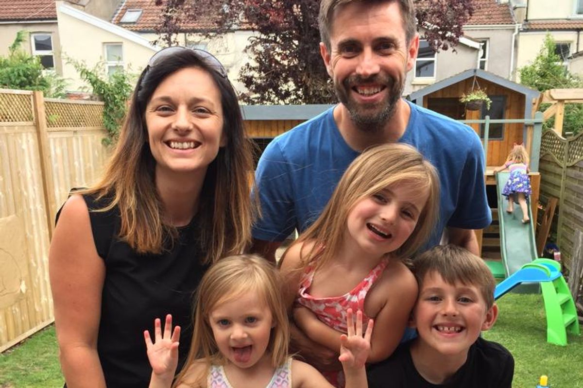 Louisa, Rich and their children (Cover Images)