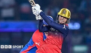 Royal Challengers Bengaluru's Smriti Mandhana plays a shot against Delhi Capitals in the Women's Premier League final