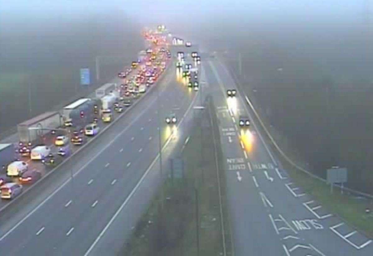 Lorry fire on A2 near Dartford sparks long delays