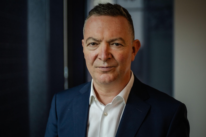 A man in a suit jacket