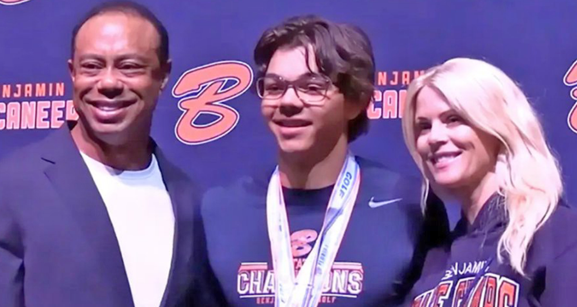 Tiger Woods, Ex-Wife Elin Nordegren Reunite To Support Son Charlie's State Title