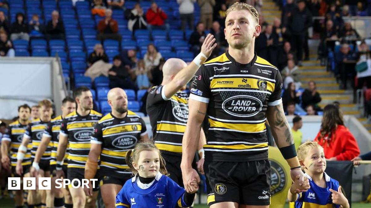 York Knights captain Liam Harris leading his side out last season