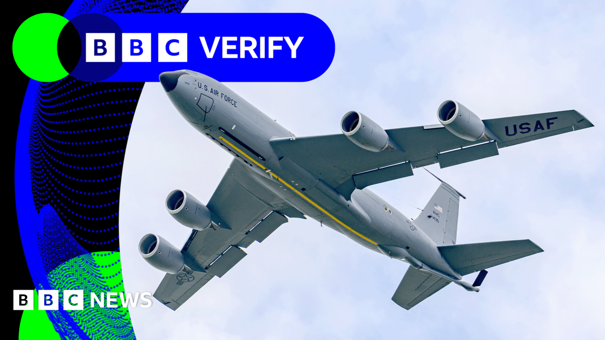 BBC Verify: More US military flights seen over Europe as images show fortification at Iran facility