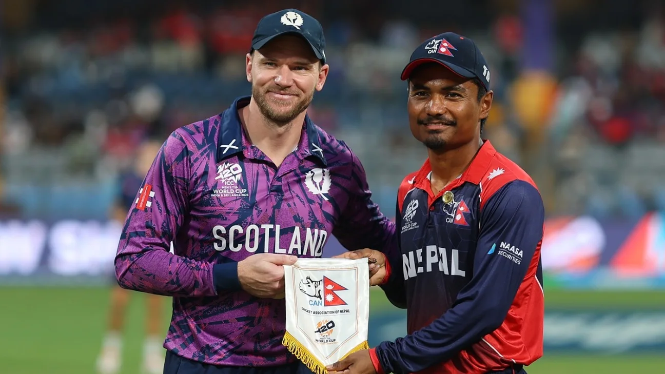 T20 World Cup 2026 - Nepal win toss, bowl against Scotland