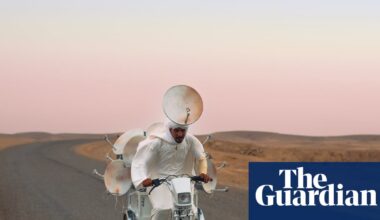 A bike with 21 satellite dishes struggles through a desert: Hiba Baddou’s best photograph | Photography