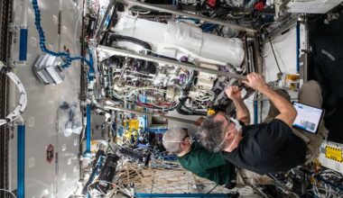 The Environmental Control and Life Support Systems (ECLSS) aboard the ISS. Credit: NASA