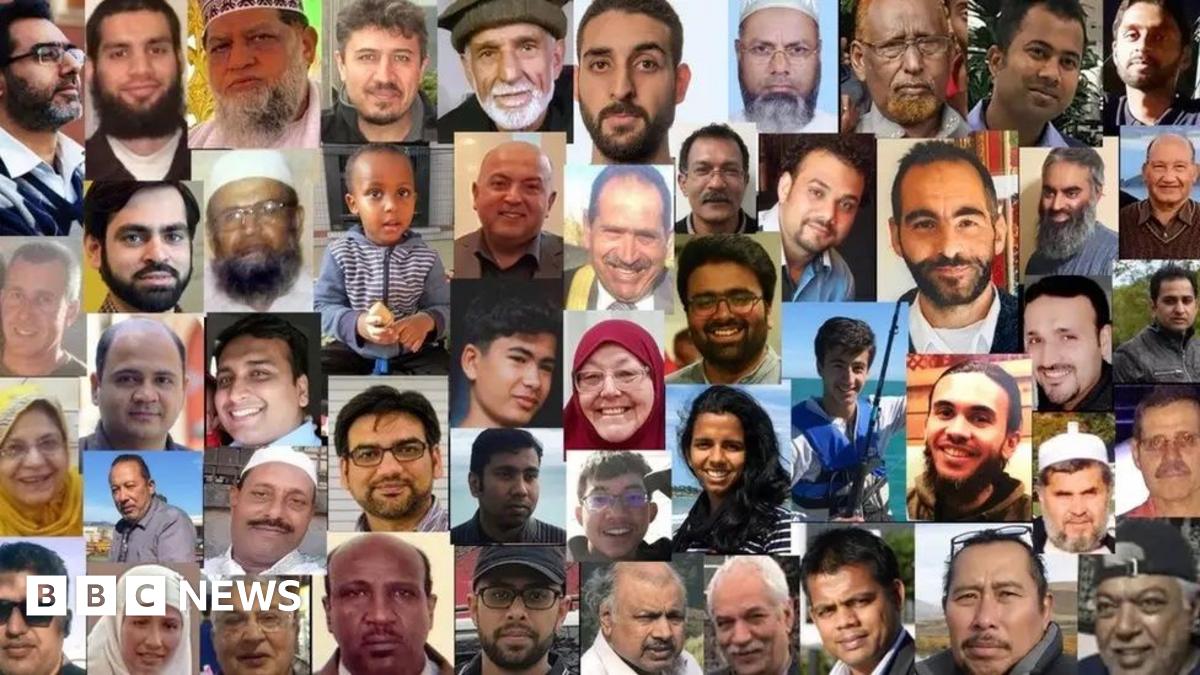 The faces of the 51 victims of the Christchurch massacre. Lots of pictures of people - ranging from a young boy to old men, young and old women.