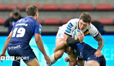 Castleford's Jordan Lane is tackled