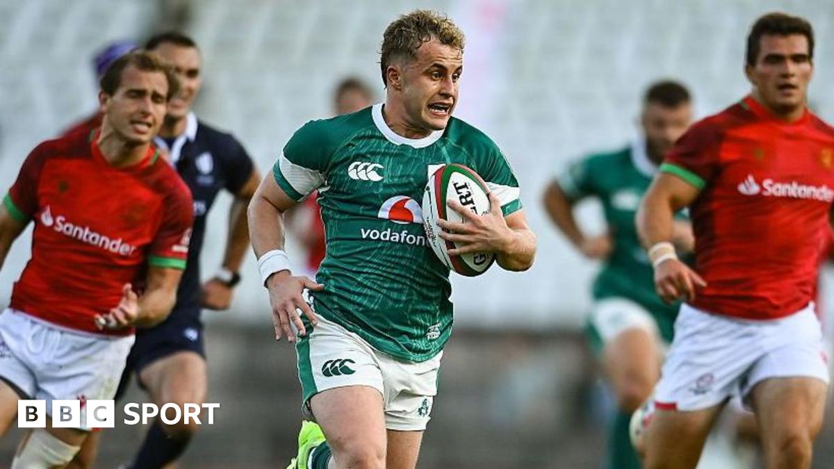 Craig Casey scores a try against Portugal