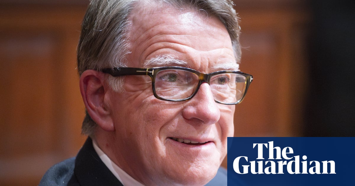 Mandelson files will be published even if embarrassing to No 10, says ISC chair | Peter Mandelson