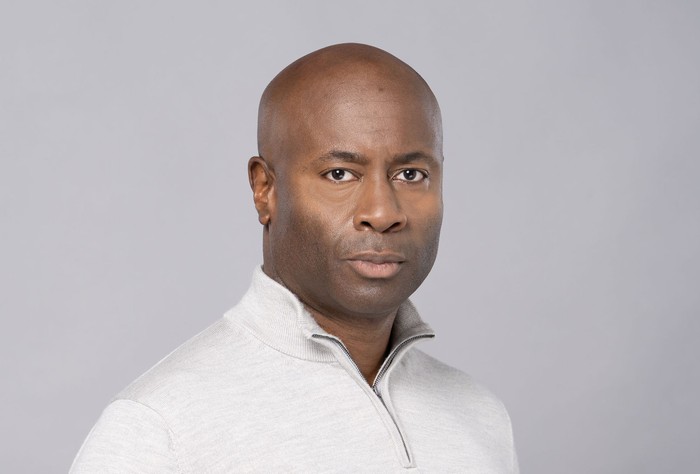 Nicholas Bailey as Anthony Trueman in a promo image for EastEnders.