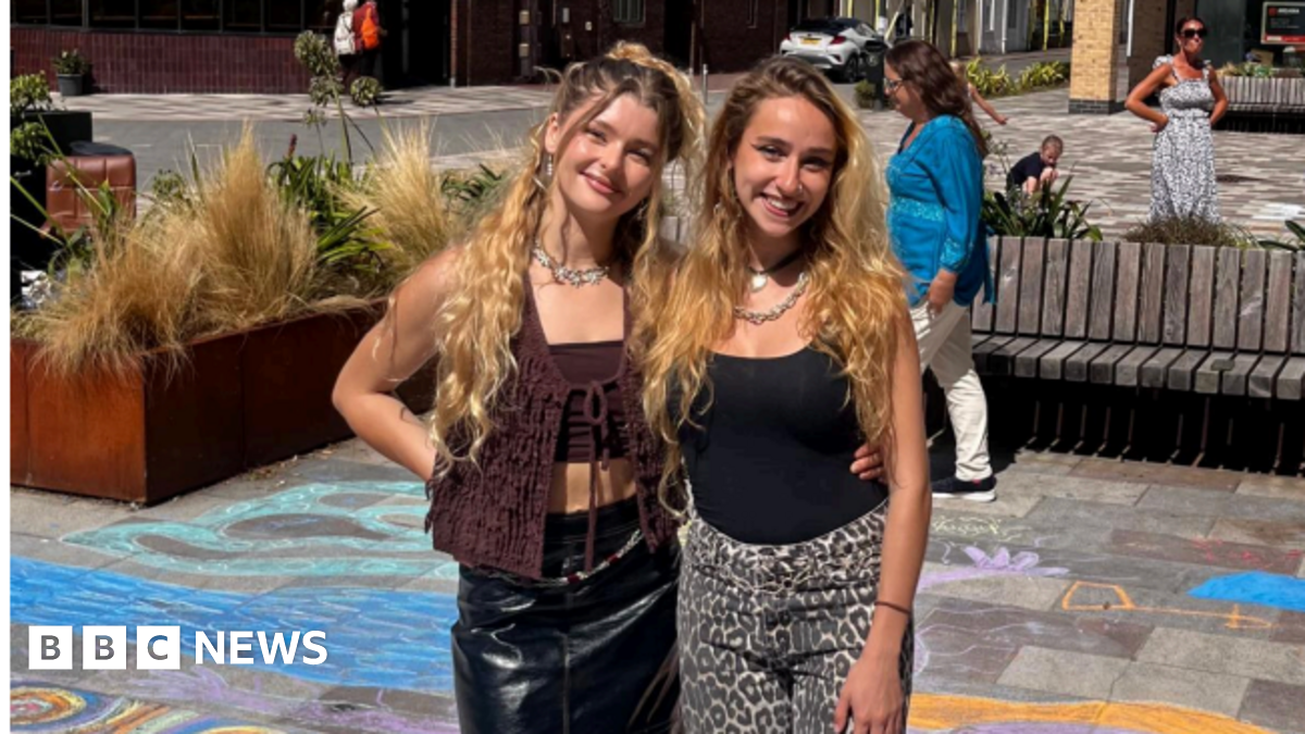 Sophie Harris (left) and Hayley Gibaut (right) outside The Stoodio at Cyril Le Marquand Court