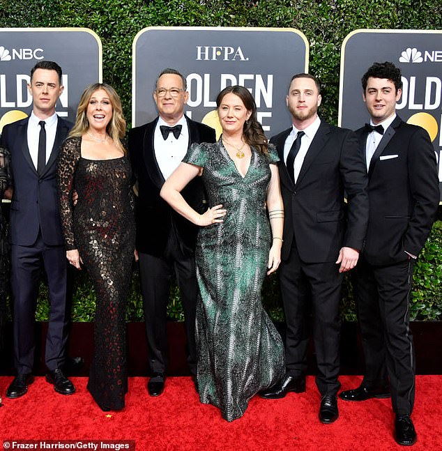 The Running Point actor is the eldest son of two-time Oscar winner Tom Hanks and his second wife Rita Wilson (pictured in 2020)