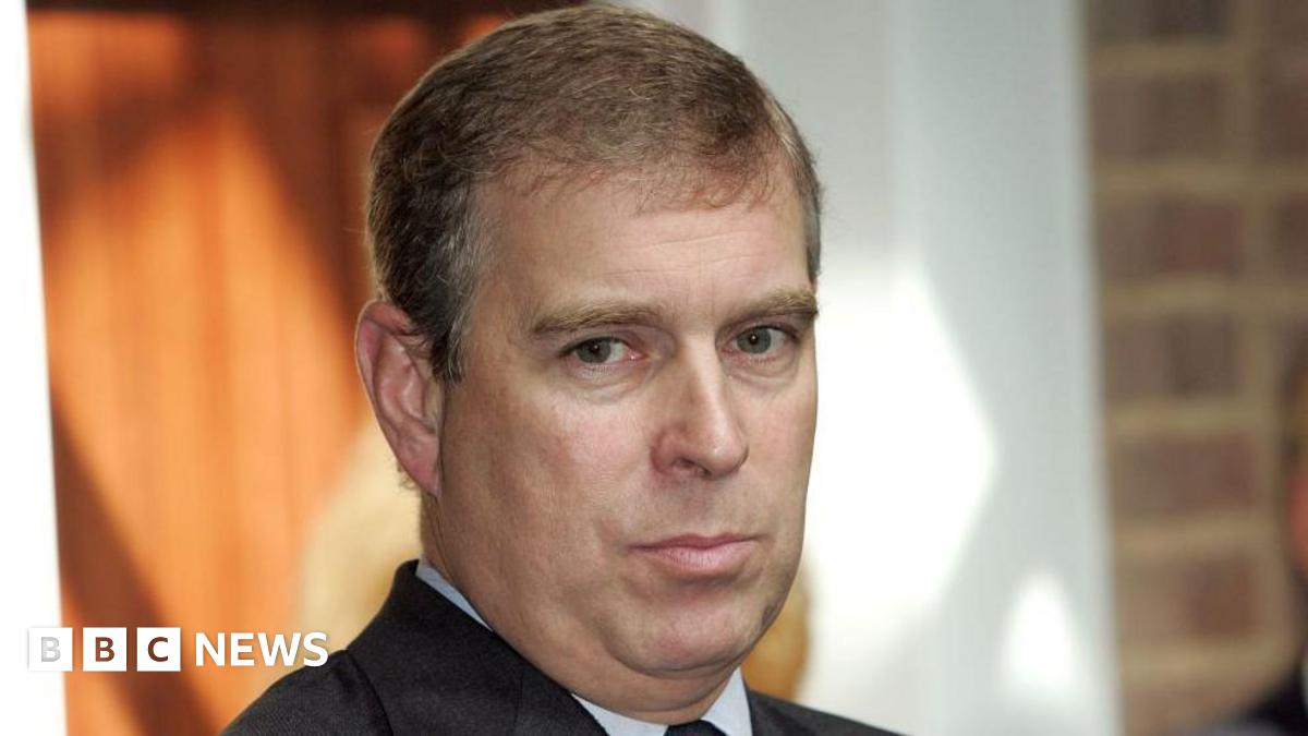 A close-up photo of the then Prince Andrew's face in 2007
