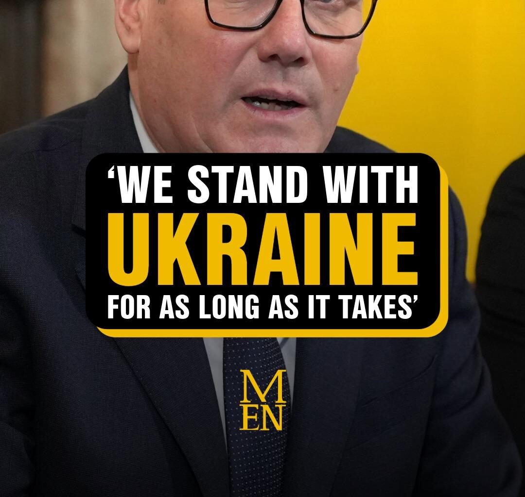 Keir Starmer says how the Ukraine-Russia conflict ends will 'affect everybody in the United Kingdom' as he vowed to stand with Ukraine 'for as long as it takes. Speaking on the fourth anniversary of Russia's invasion of Ukraine, he said the impact of the war was being felt in households across the UK because of the spike in energy prices. He said it was a “falsehood” to suggest Russia is winning the conflict. #news #ukraine #russia #manchestereveningnews