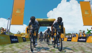In-game image from 2026 Zwift Games.