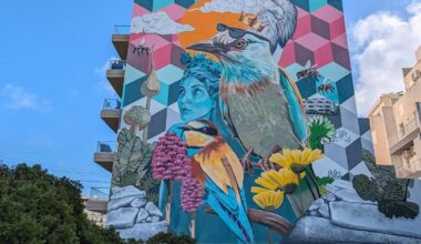 Massive blank wall in Xemxija gets a mural makeover