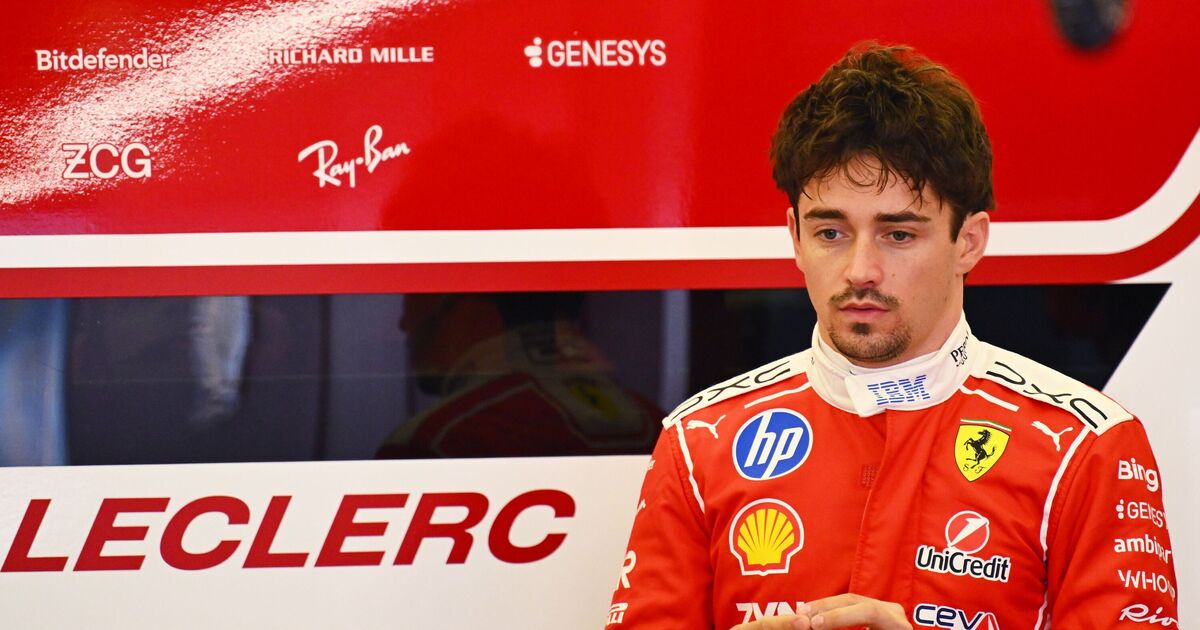 F1 LIVE: Red Bull car catches fire as Charles Leclerc blows away competition - Daily Express