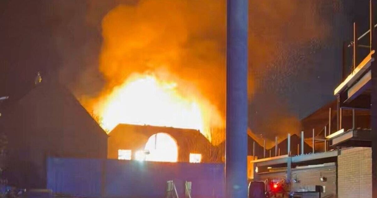 Pictures show huge blaze at chapel as 70 firefighters rush to scene | UK | News