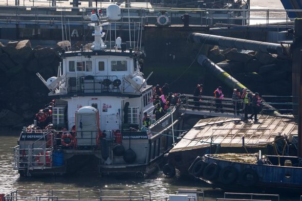 Migrants Arrive In Ramsgate After Attempting Small Boat Crossings