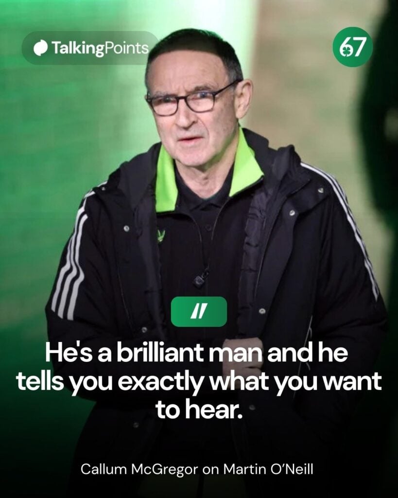 Martin O'Neill arrives at Celtic Park for the game against Dundee