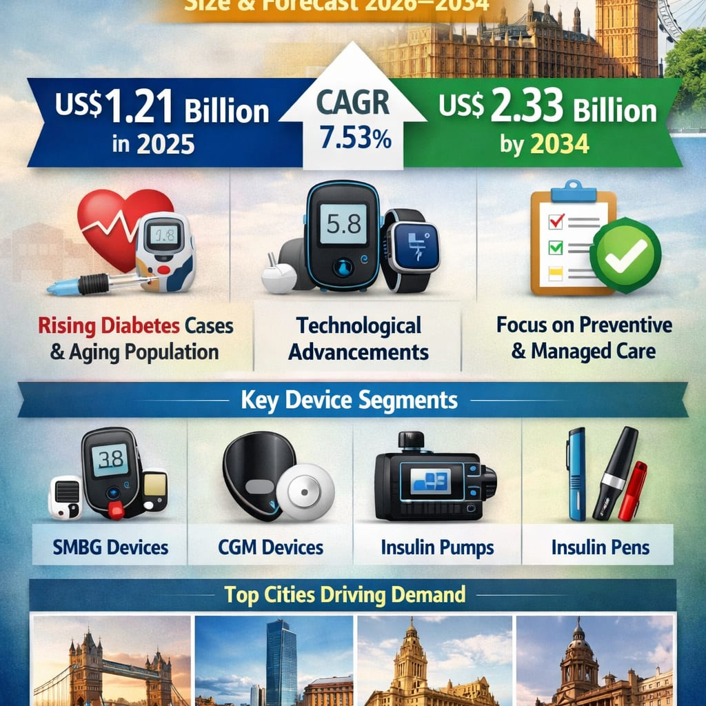 United Kingdom Diabetes Devices Market Size and Forecast 2026–2034