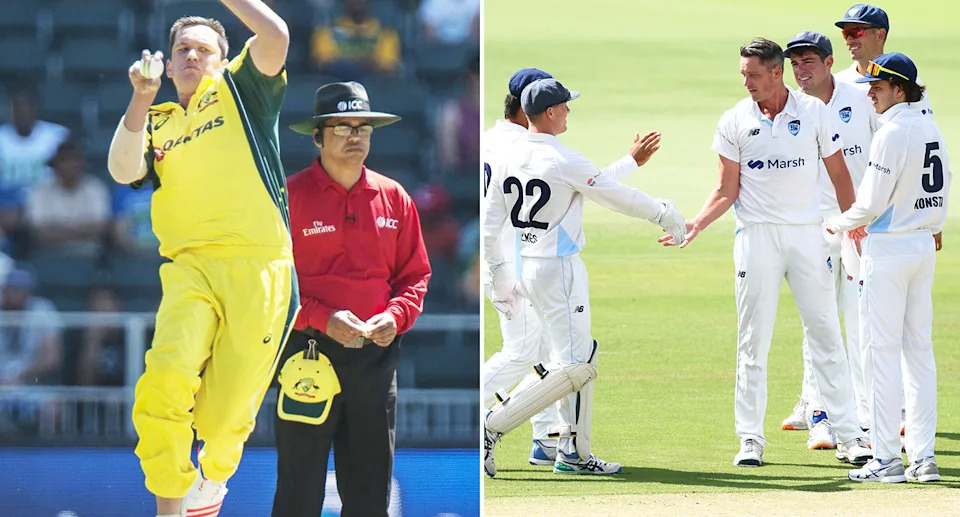 Aussie cricket star Chris Tremain is retiring after a superb career that included four ODIs for Australia and a host of domestic titles. Pic: Getty