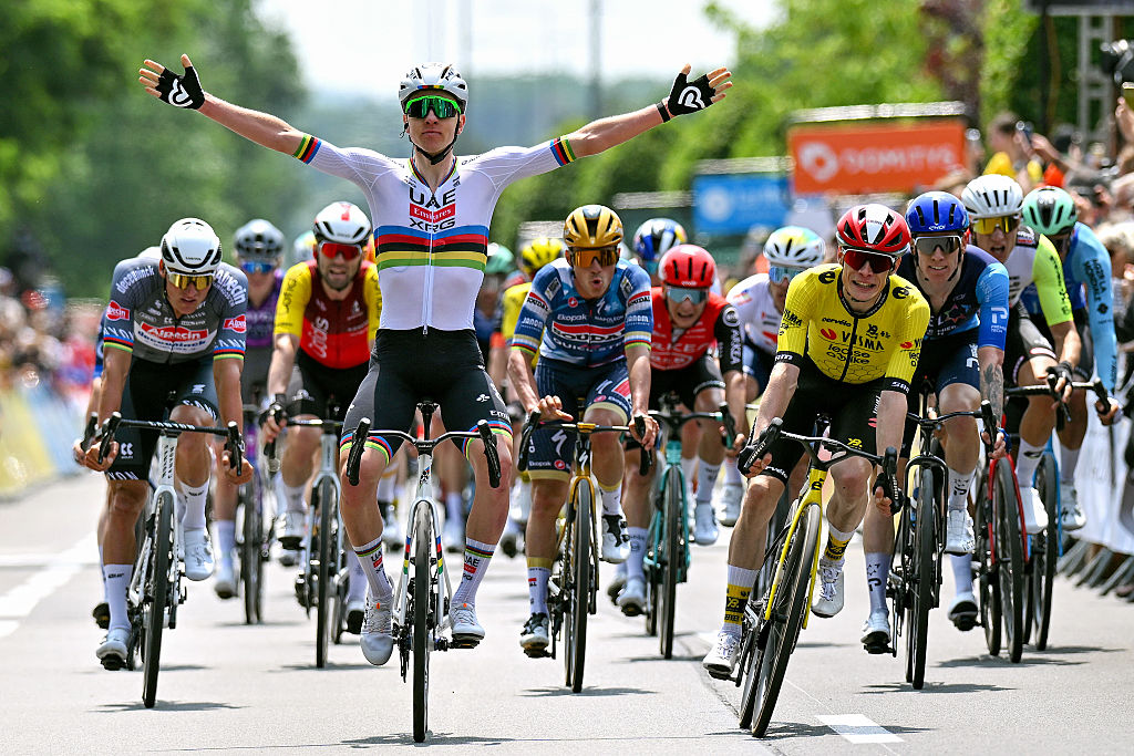 2025 Criterium du Dauphin&eacute; stage 1: Tadej Pogačar wins
