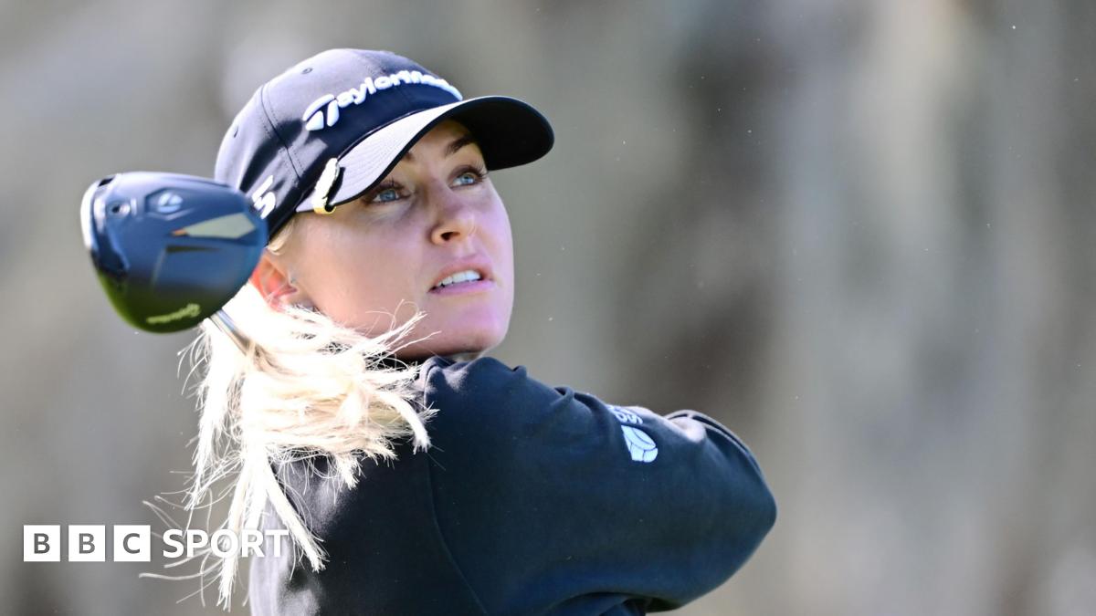Charley Hull hitting a golf shot