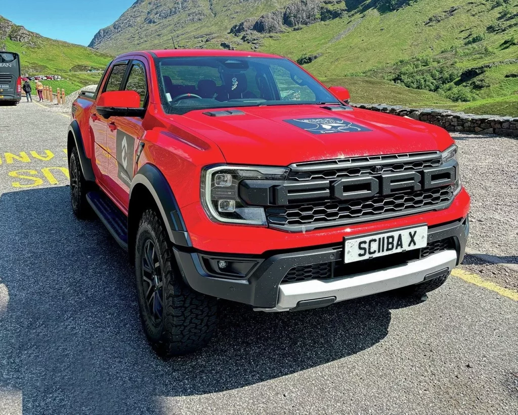 Dean’s pick-up got roped in alongside the Dacia Dusters