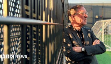 Alan Milburn on a street in Newcastle. He is wearing a dark coat and has his hands in the pockets.