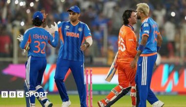 Mitchell Marsh looks on