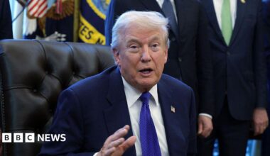 Donald Trump in the Oval Office