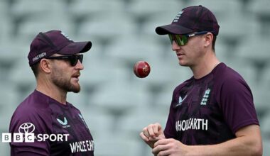 Brendon McCullum and Harry Brook