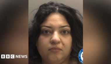 A woman with dark hair