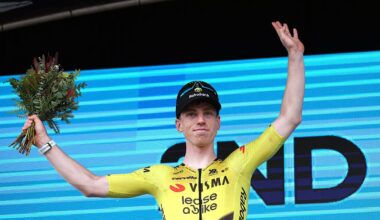 GEELONG, AUSTRALIA - FEBRUARY 01: Matthew Brennan of Great Britain and Team Visma