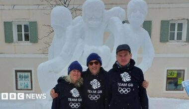 Team GB's sculpture from the championships in 2019, which won third place